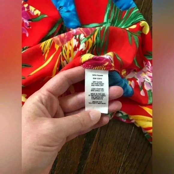 Show Me Your Mumu Women's M Tea Party Midi Skirt in Tropical Tango - NWT!! - Picture 11 of 11